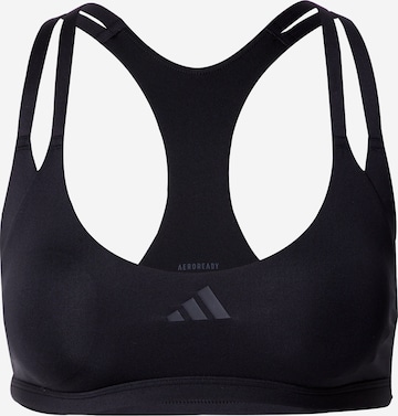 ADIDAS PERFORMANCESportski grudnjak 'Aeroimpact Luxe' - crna boja: prednji dio