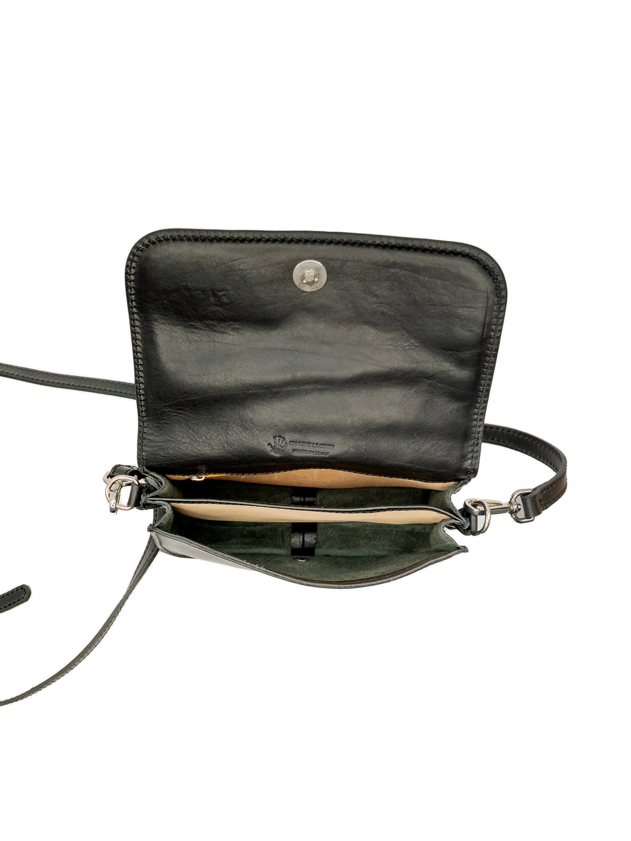 bupell Schultertasche 'Cinzia'‌‌‌‌‌‌‌‌‌ in Schwarz