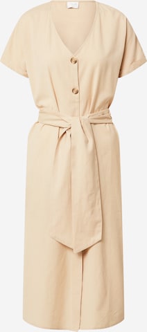 Robe-chemise 'MARINE' VILA en beige : devant