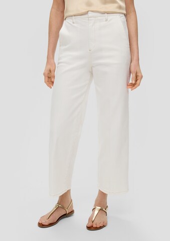 s.Oliver BLACK LABEL Wide Leg Jeans 'Suri' in Beige: predná strana