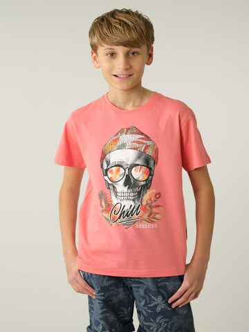 T-Shirt 'Jek' Deeluxe en orange : devant