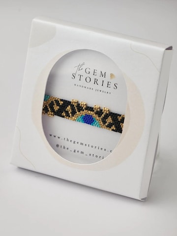 Braccialetto 'Mystic Eye Miyuki' di THE GEM STORIES JEWELRY in nero