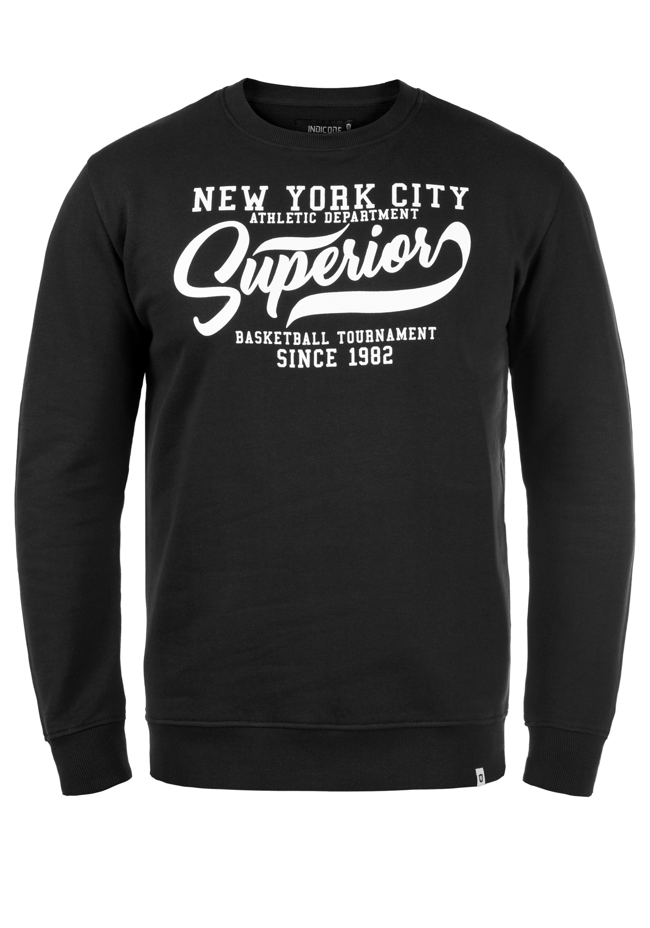 Sweat-shirt 'Galilero' INDICODE JEANS en noir : devant