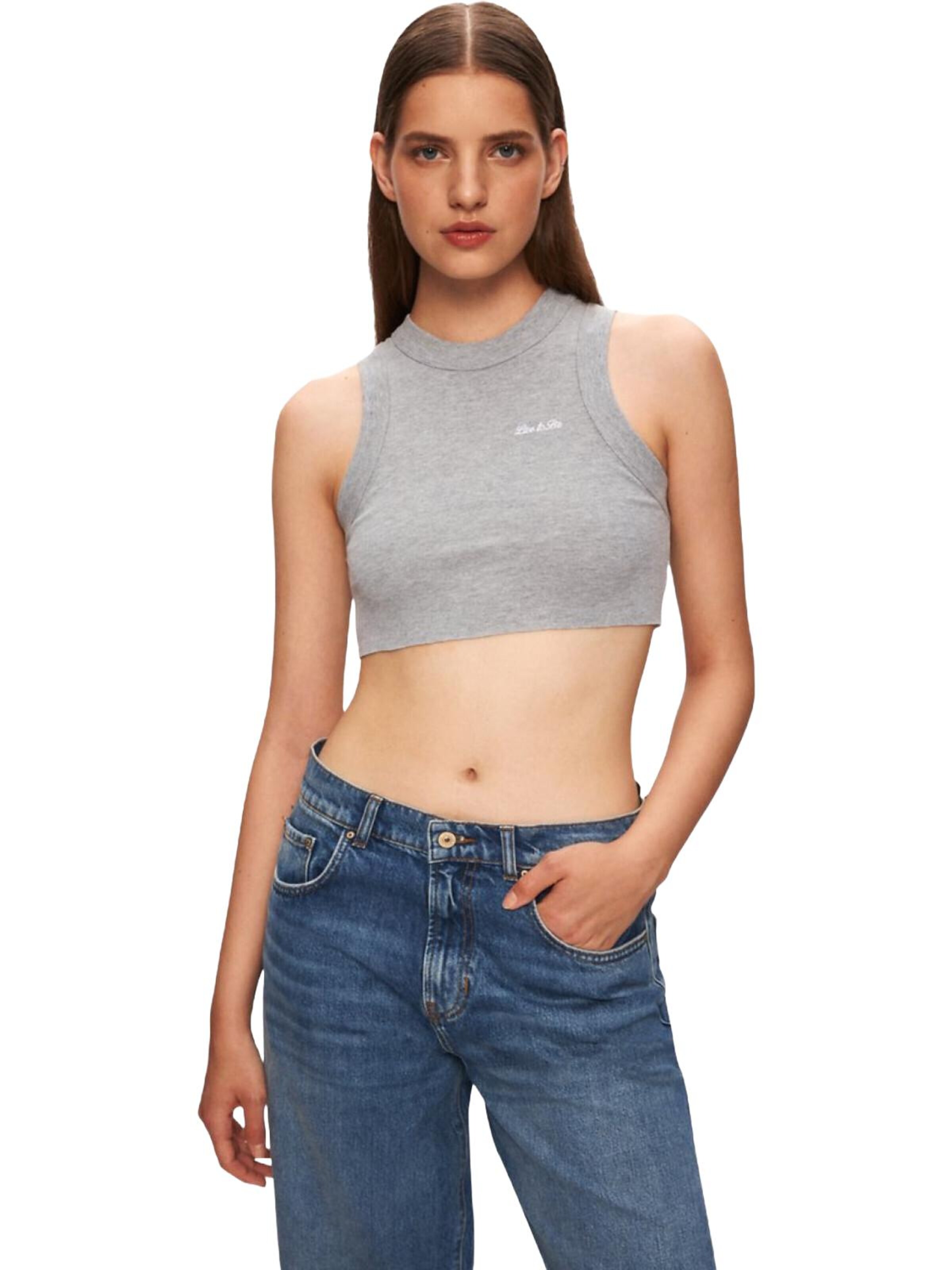 LTB Jeans Top in Grey: front