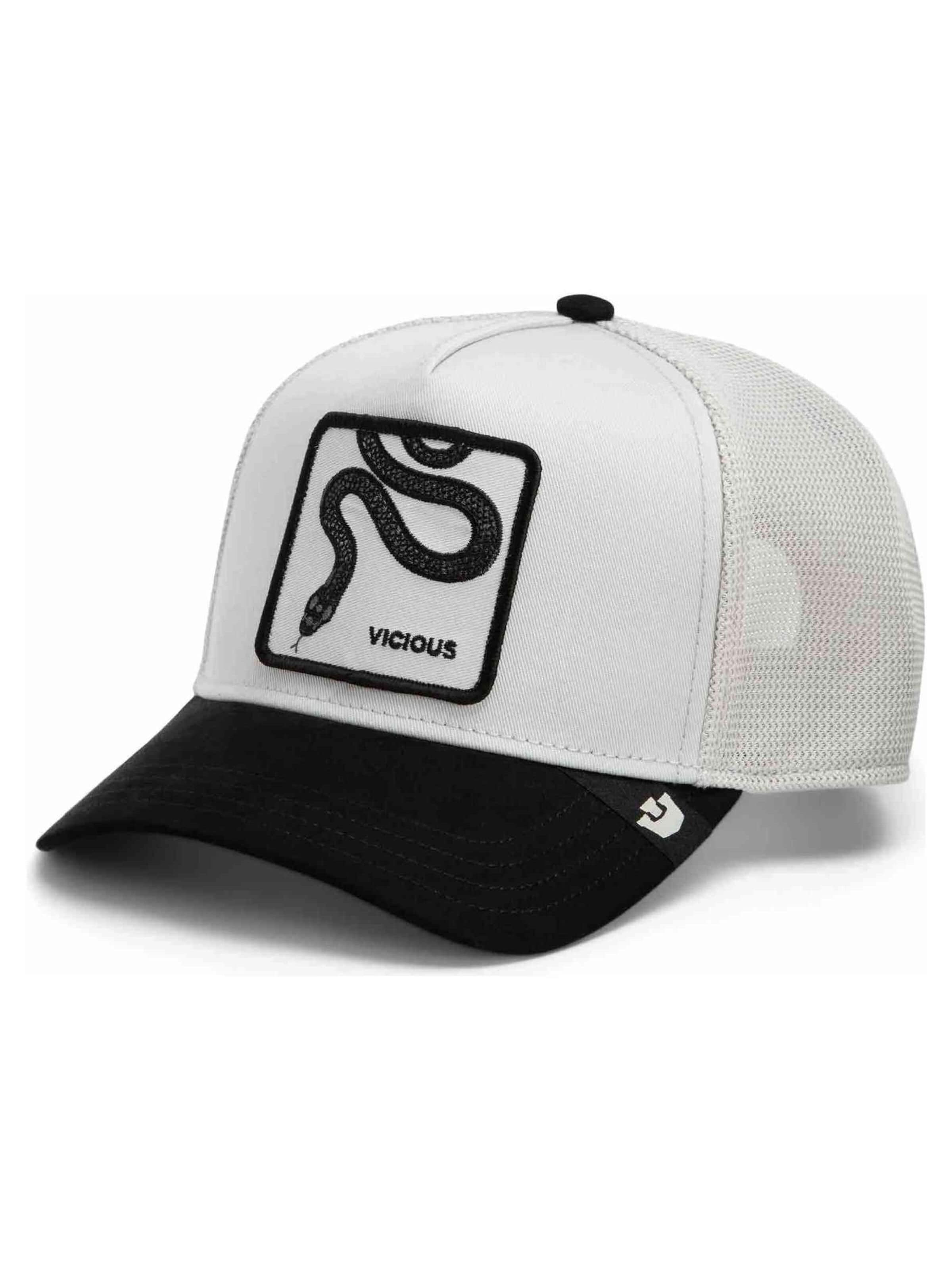 GOORIN Bros. Pet 'Gorra goorin bros blanca serpiente digital vicious trucker cap' in Wit: voorkant