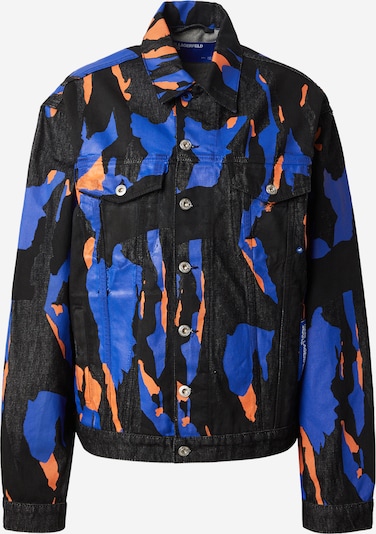 KARL LAGERFELD JEANS Přechodná bunda - královská modrá / oranžová / černá / bílá, Produkt