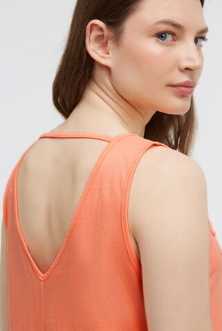 Soccx Basic Beach-Kleid mit Artwork in Orange