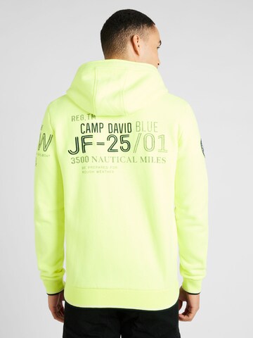 CAMP DAVID Sweatjacke in Grün