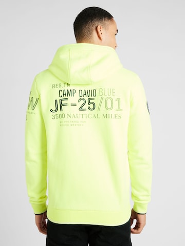 CAMP DAVID Sweatvest in Groen