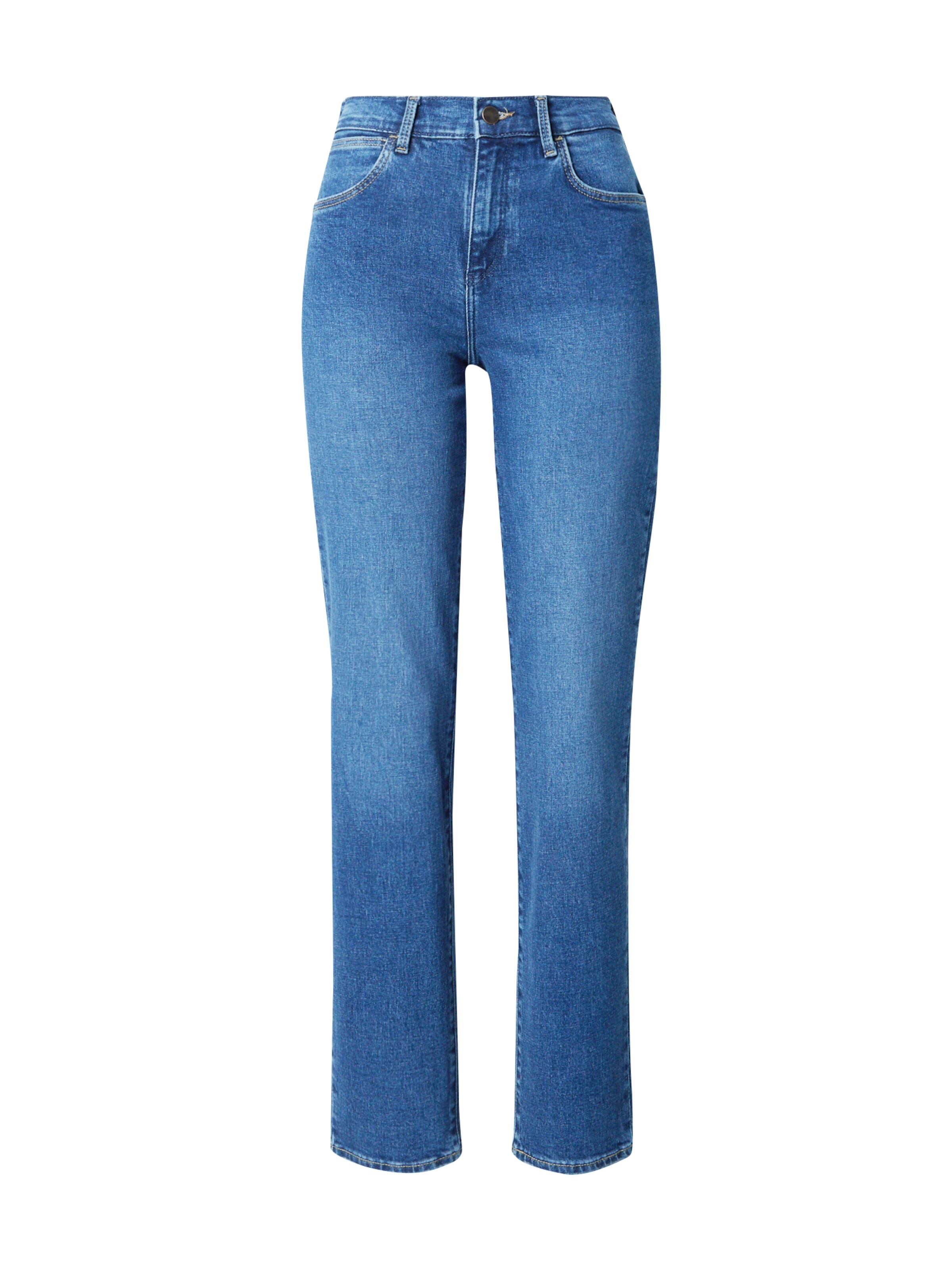 Jean 'STRAIGHT' WRANGLER en bleu : devant