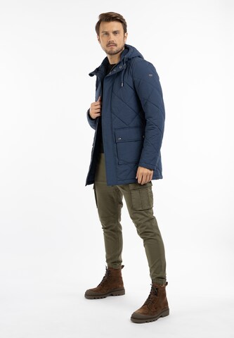 Parka mi-saison DreiMaster Vintage en bleu