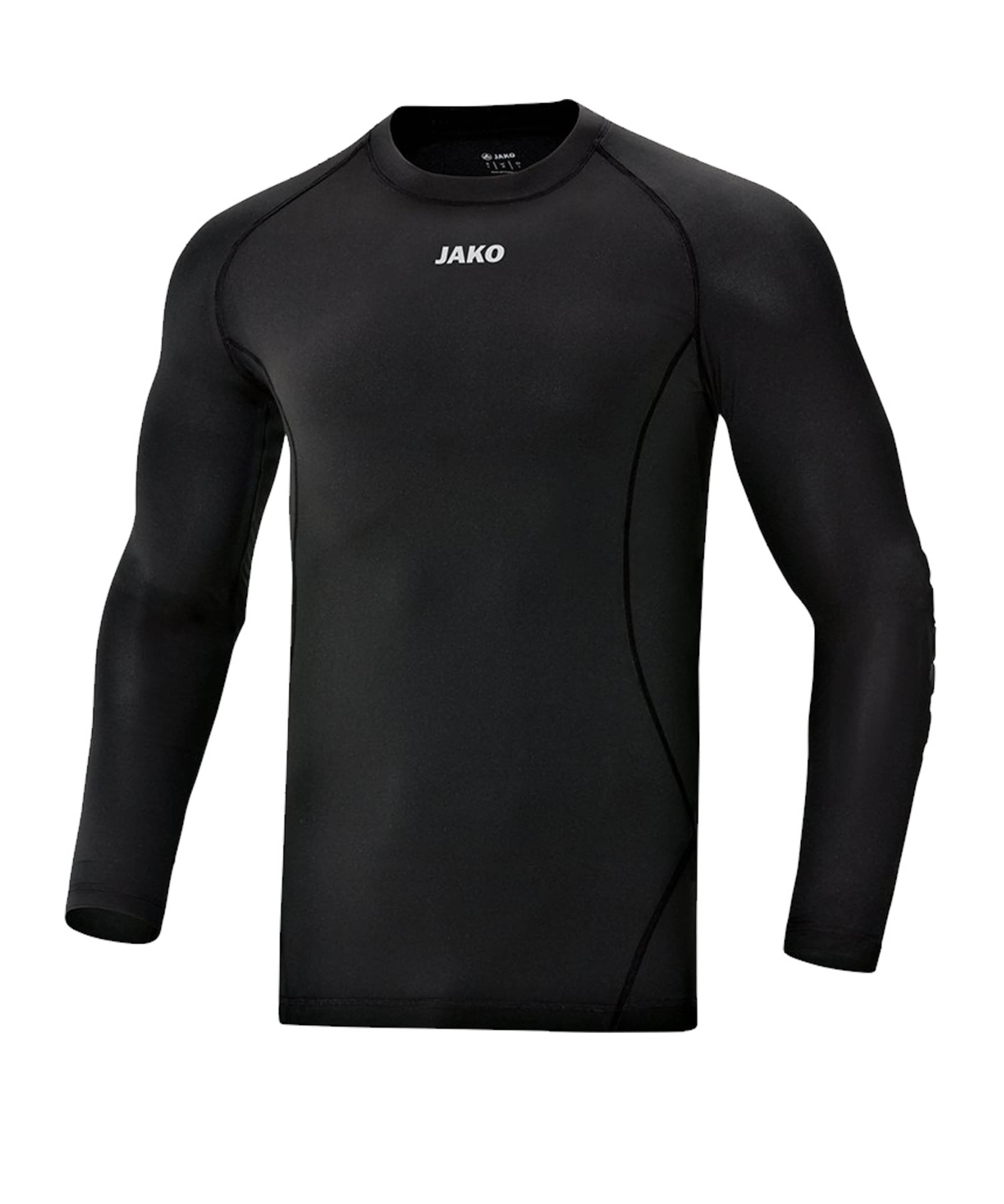 JAKO Regular Fit Base Layer in Schwarz: Vorderseite