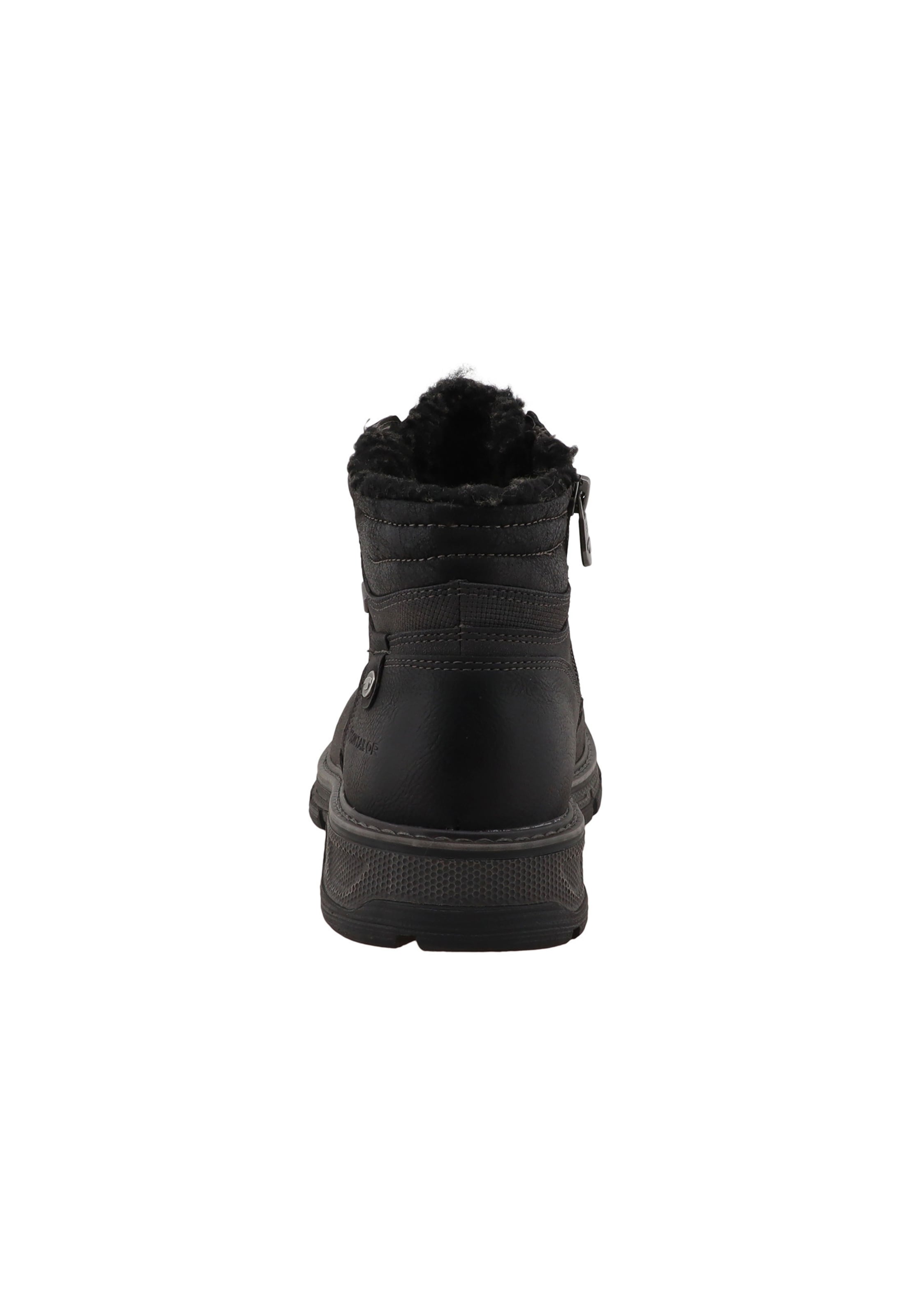 TOM TAILOR - Botas com atacadores em cinzento