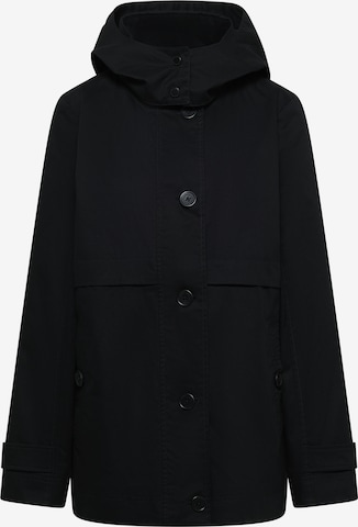 CECIL Between-Seasons Coat in Black: front