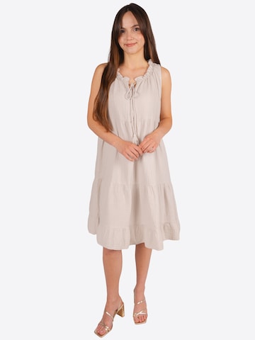 Seasons of April Dress in Beige