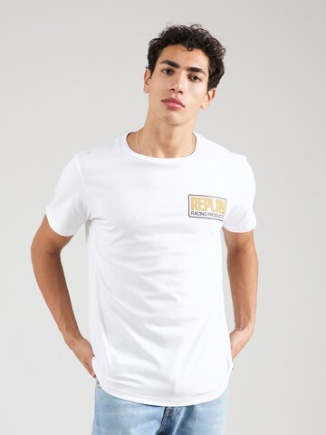 T-Shirt REPLAY en blanc : devant