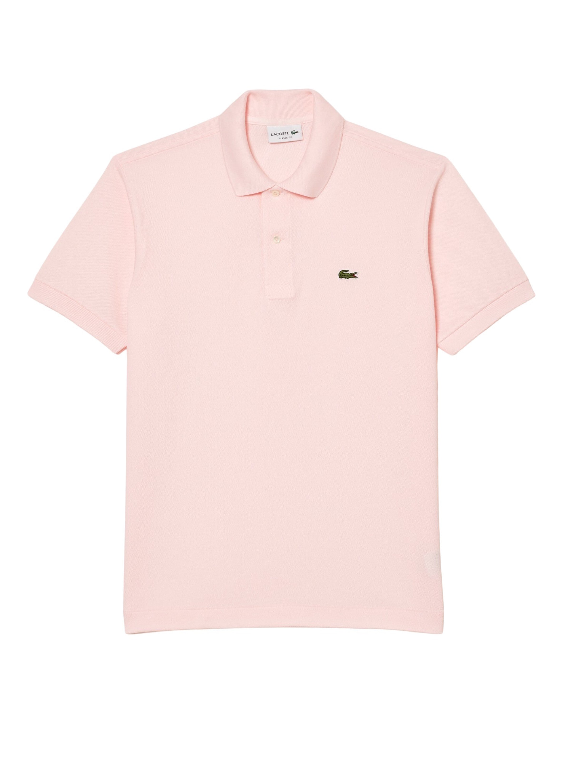 LACOSTE Тениска в розово: отпред