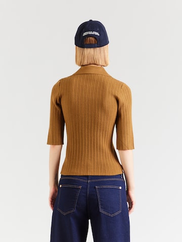 VERO MODA Вязаная кофта 'AWHANNA' в Коричневый