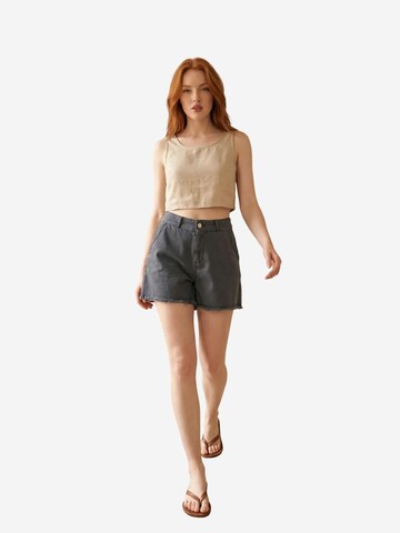 My fashion Wide leg Pants in Black: front