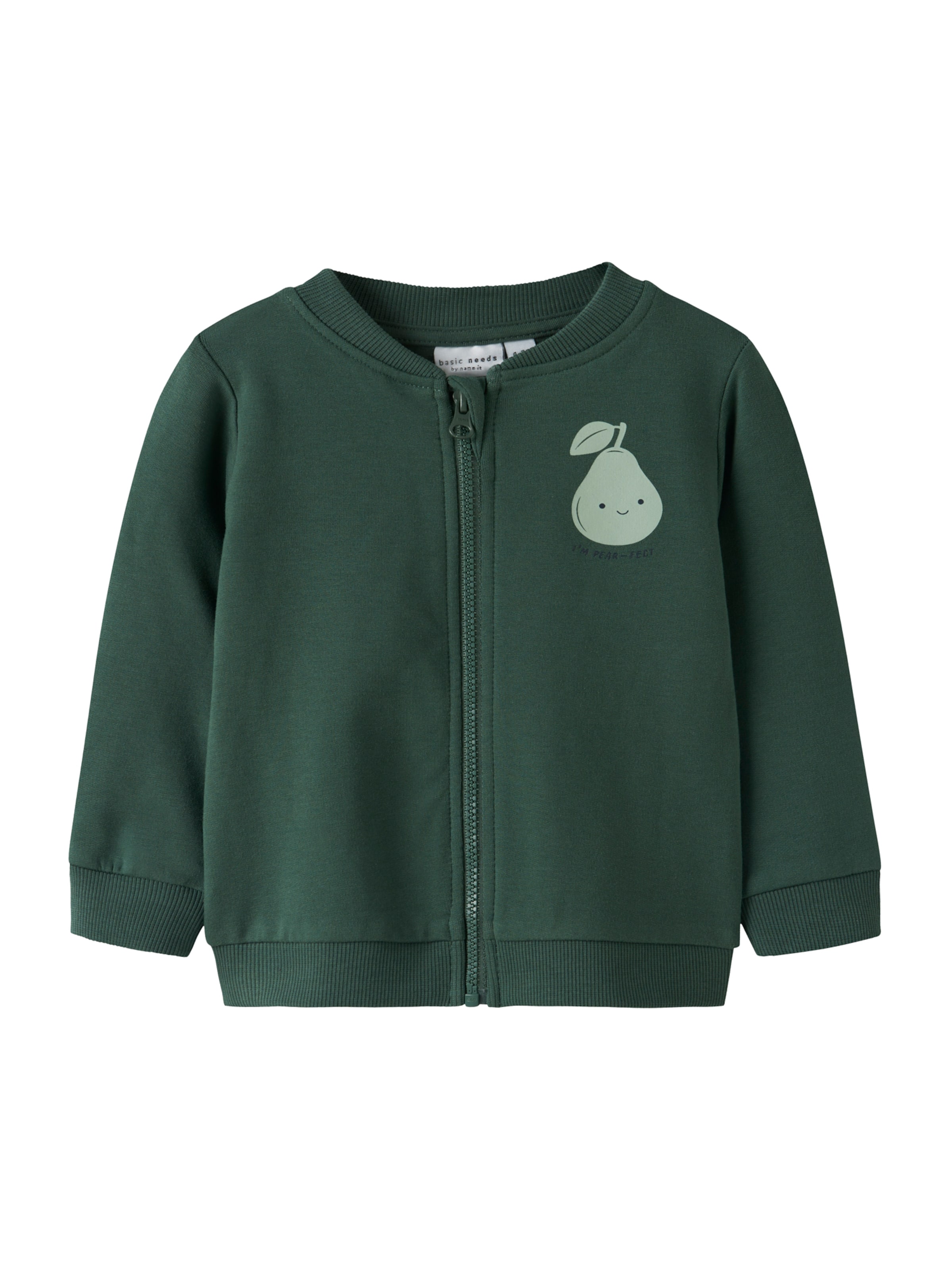 NAME IT - Sudadera con cremallera 'NBMVONNE' en verde: frente