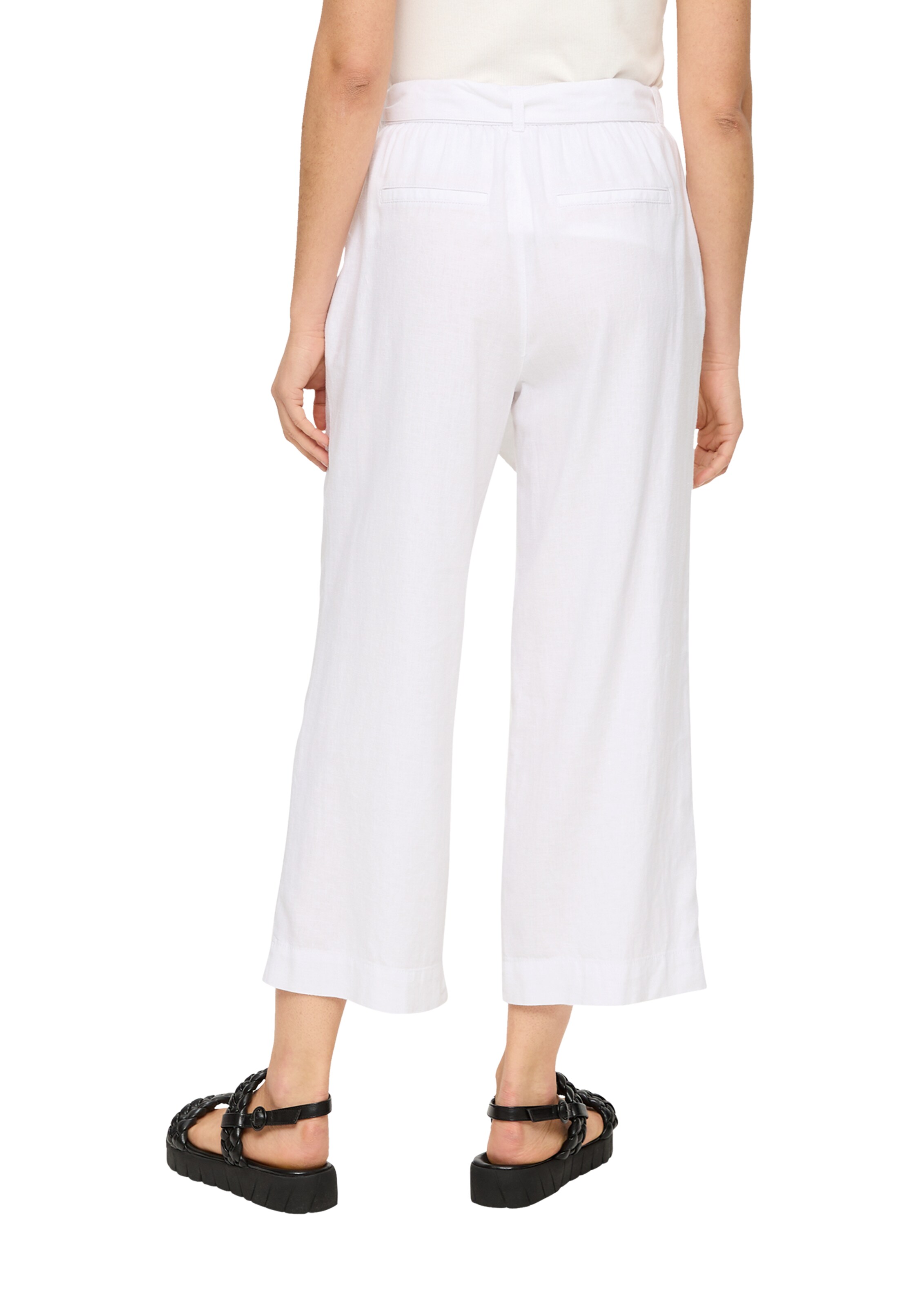 s.Oliver Laiad sääred Püksid, värv valge