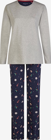 Pyjama ' XMAS ' Happy Shorts en bleu : devant