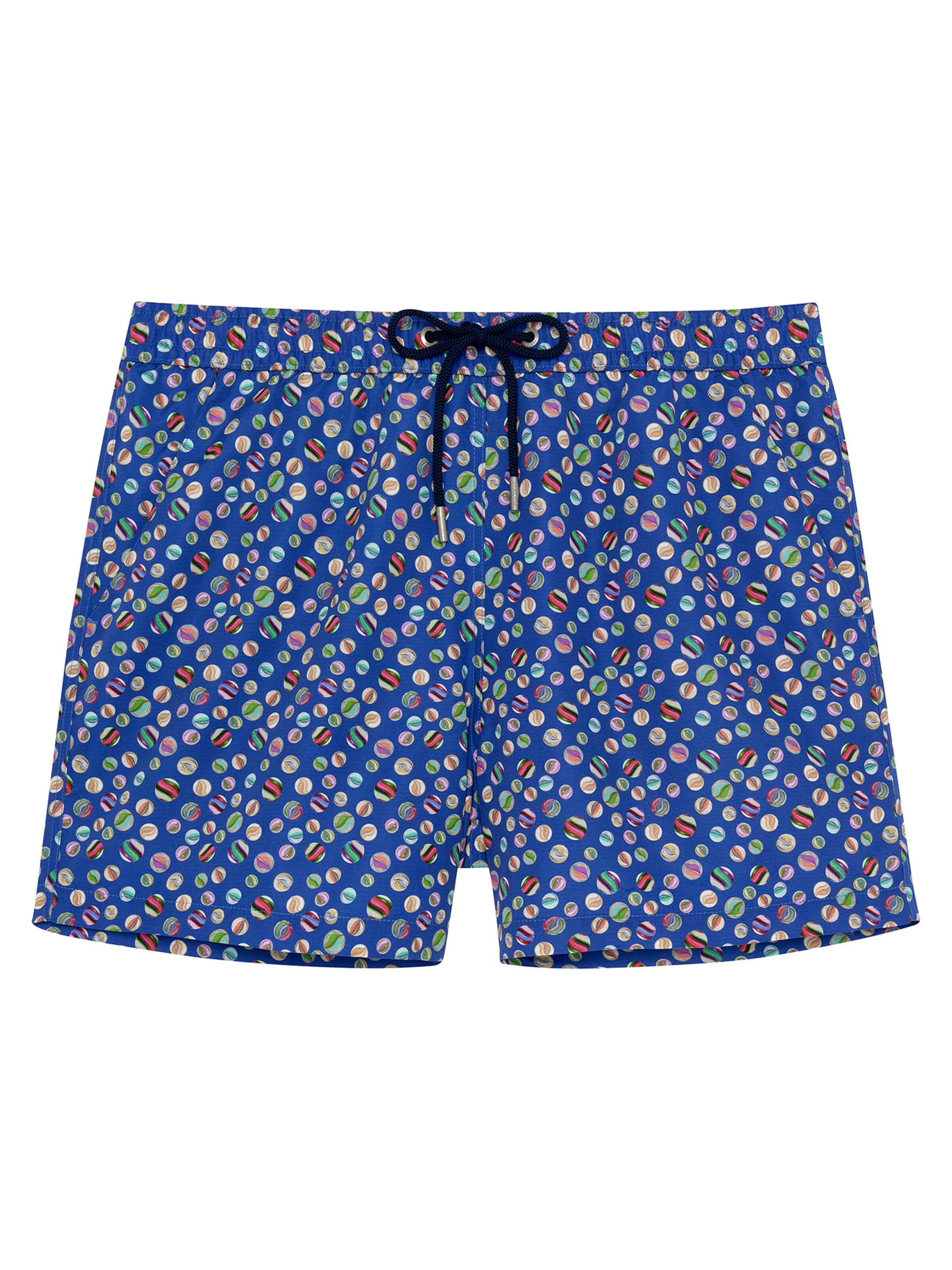 HOM Zwemshorts ' Beach Boxer Socoa ' in Blauw: voorkant