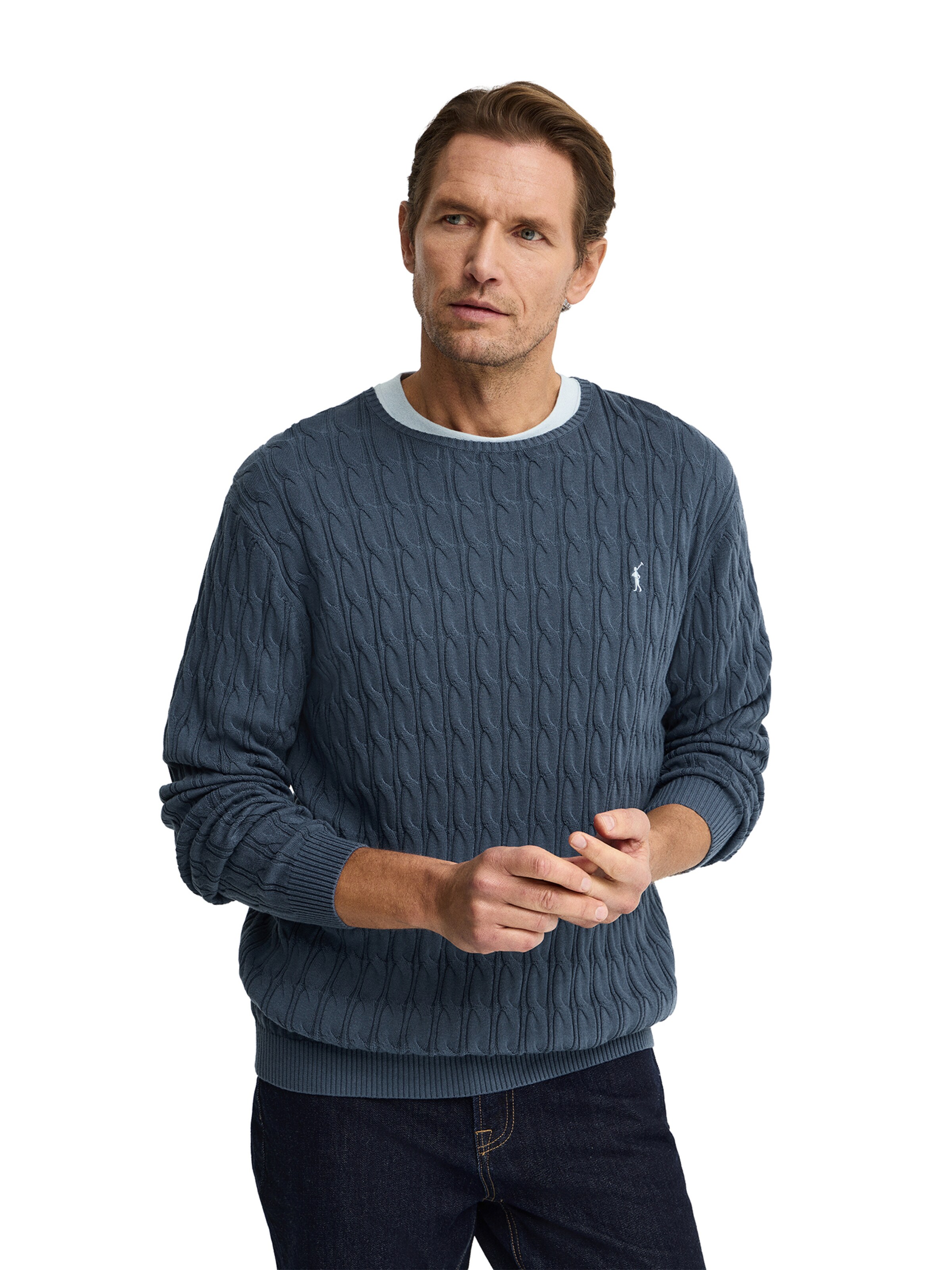 Polo Club Pullover 'Rigby Go' in Blau: Vorderseite