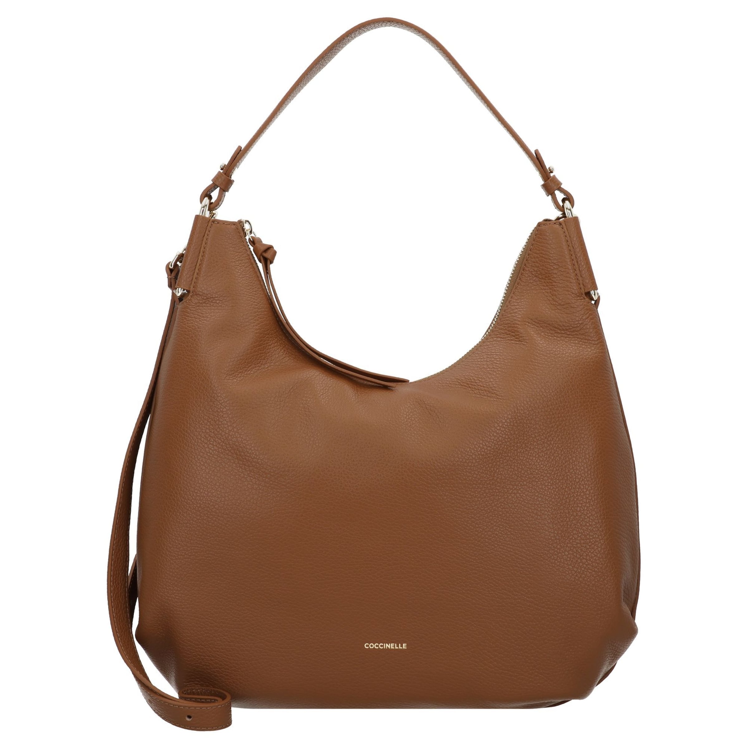 Coccinelle - Mala de ombro 'Rebekka' em castanho: frente