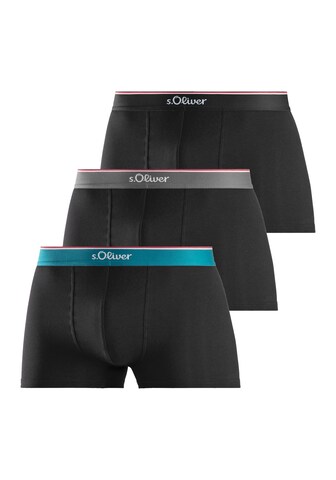 Boxers s.Oliver en noir : devant