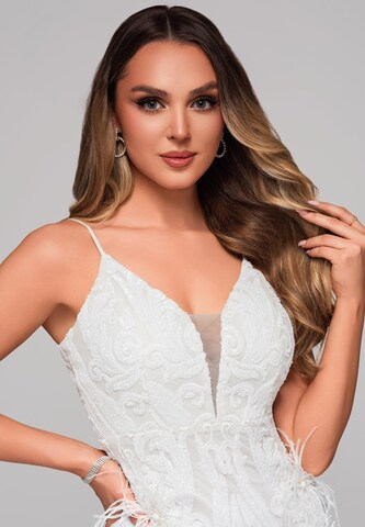 Ombre Evening dress in White