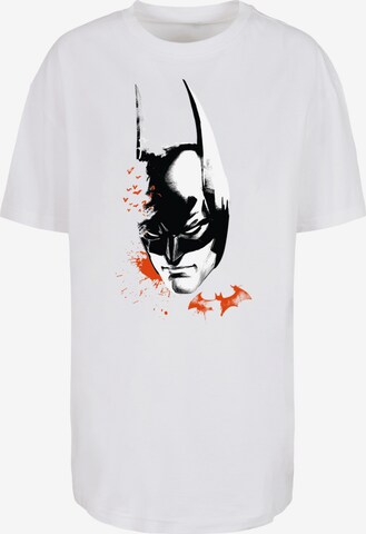 F4NT4STIC T-Shirt 'DC Comics Batman Arkham Bats Face' in Weiß: predná strana