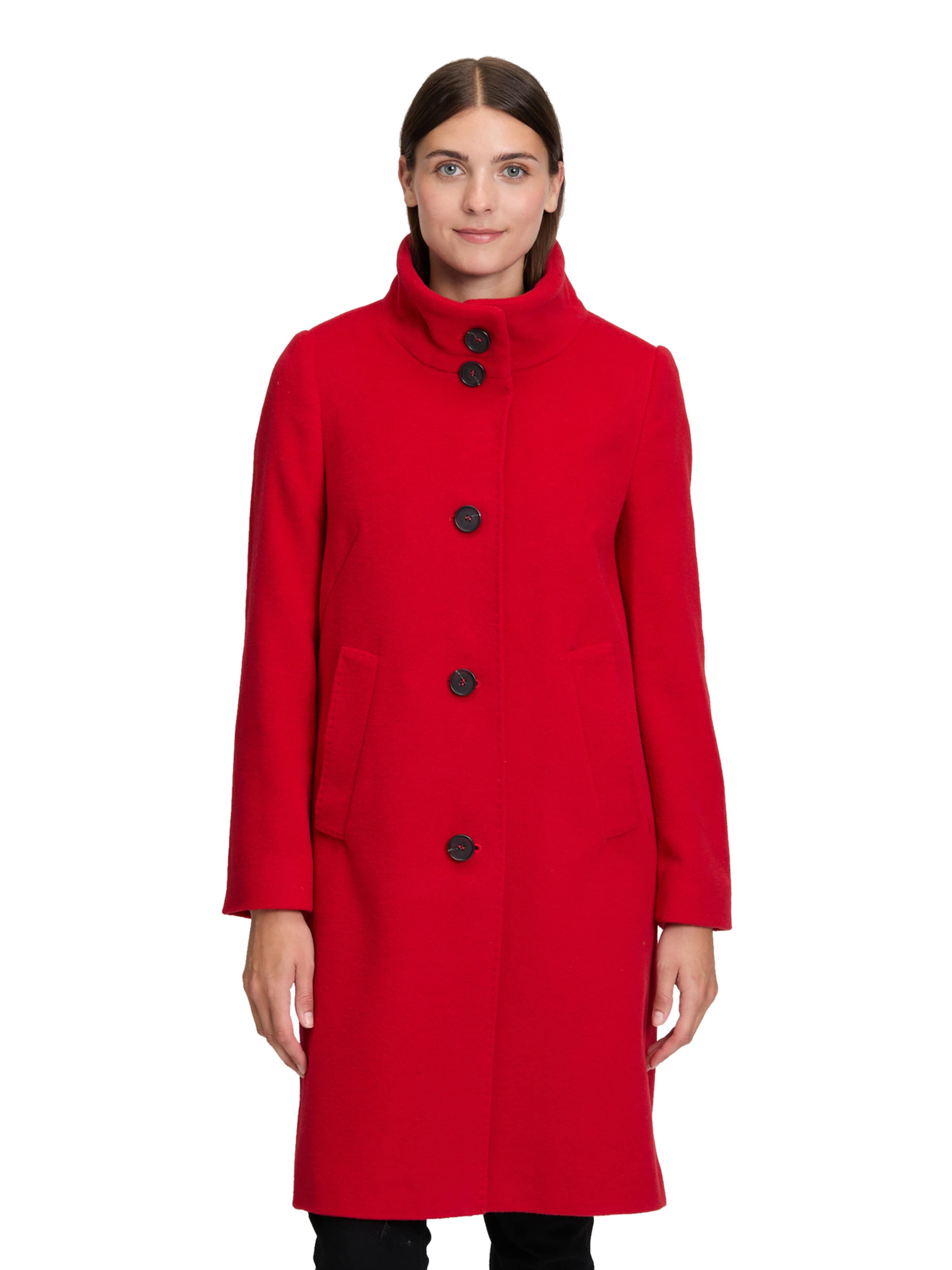 Betty Barclay Between-Seasons Coat in Red: front