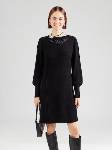 monari Knitted dress in Black: front