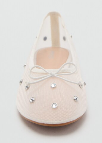 MANGO KIDS Ballet Flats 'Invi' in White