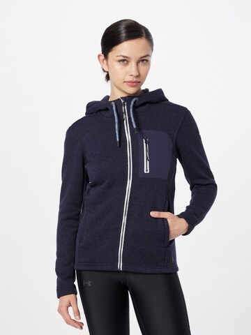 ICEPEAK Athletic Fleece Jacket 'MATTAWA' in Blue: front