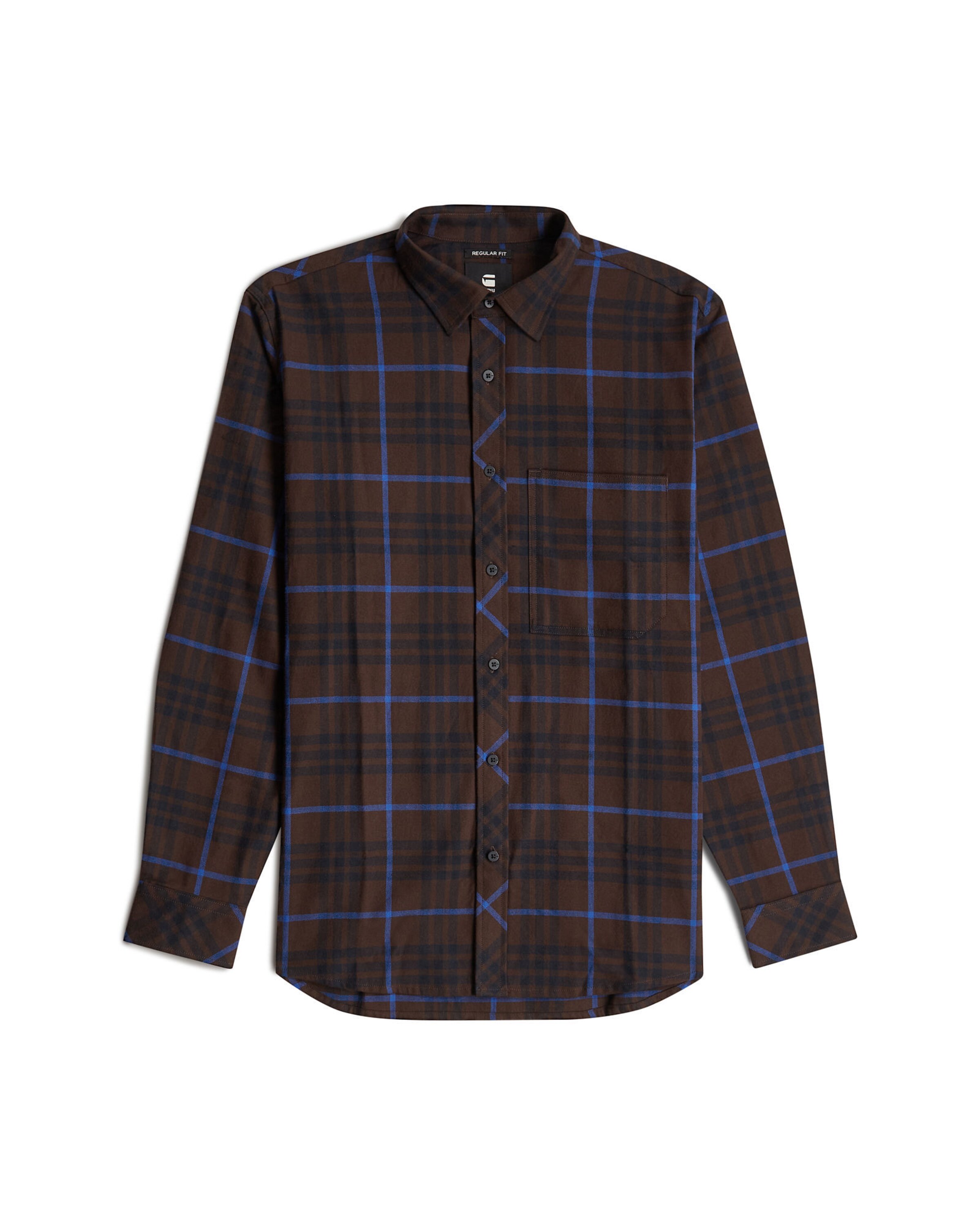 G-STAR Overhemd in de kleur Nachtblauw / Donkerbruin / Lila, Productweergave