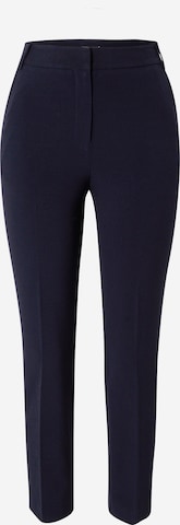 Warehouse Slim fit Trousers with creases in Blue: front