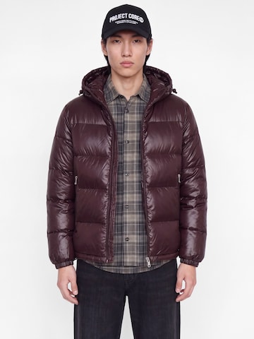 Veste mi-saison 'JCOCLUB' JACK & JONES en marron : devant