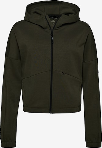 Superdry Zip-Up Hoodie 'Code Tech' in Green: front