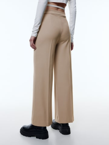 Wide leg Pantaloni 'Milana' de la EDITED pe bej