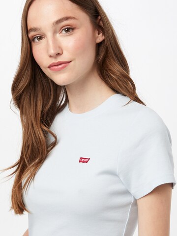 LEVI'S ® Shirt 'SS Rib Baby Tee' in Blauw