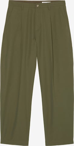 Pantaloni con pieghe di Marc O'Polo DENIM in verde: frontale