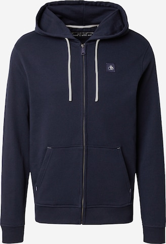 SCOTCH & SODA Sweat jacket 'Essential' in Blue: front