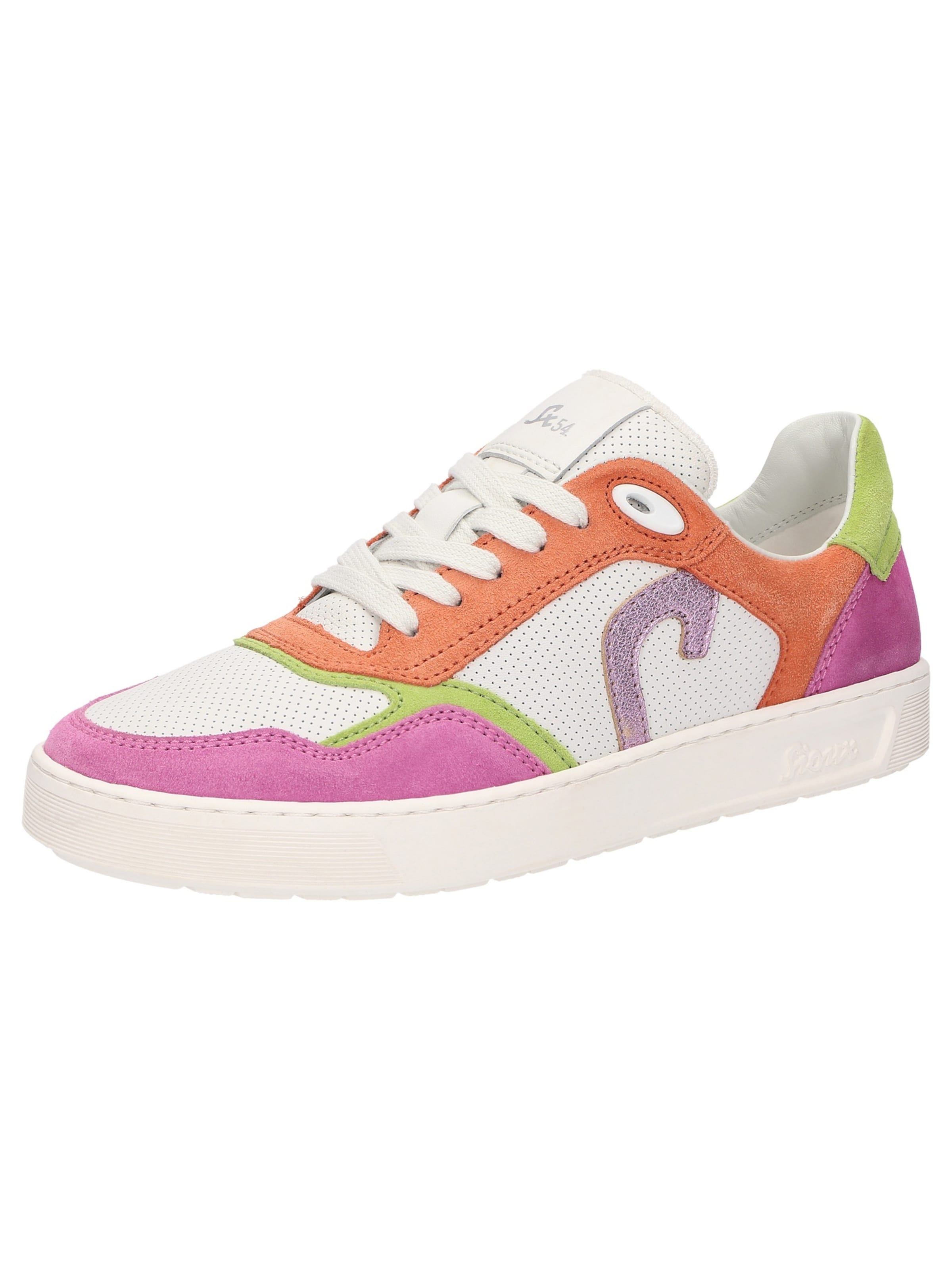SIOUX Sneakers laag 'Tedroso' in de kleur Sering / Donkeroranje / Fuchsia / Natuurwit, Productweergave