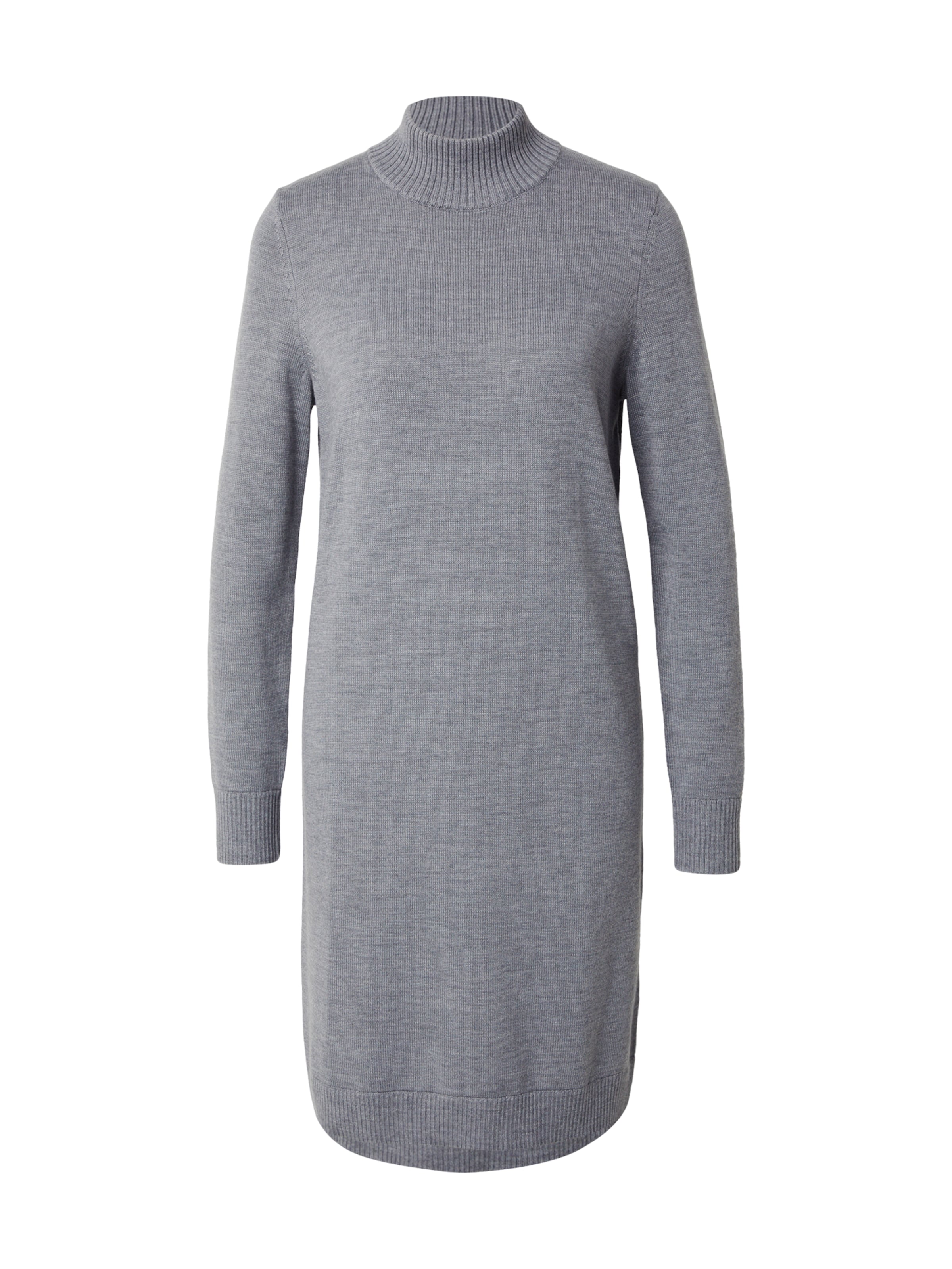 BOSS Úpletové šaty 'C_Fabellan' – stříbrná: přední strana