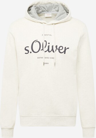 Sweat-shirt s.Oliver en beige : devant