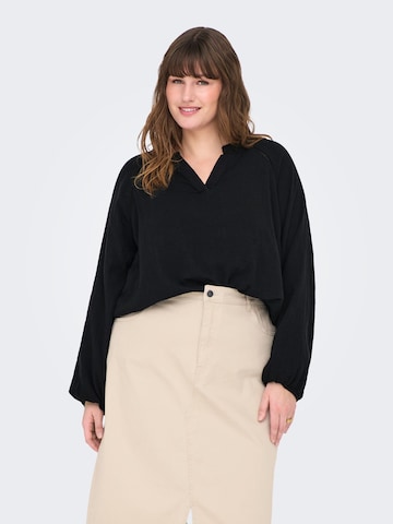 Camicia da donna 'THYRA' di ONLY Carmakoma in nero: frontale