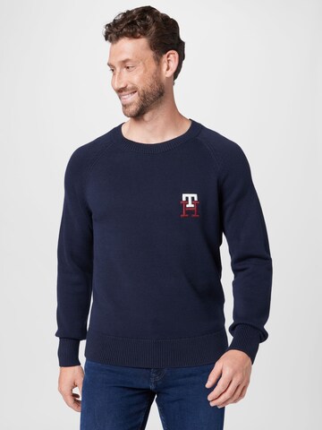 TOMMY HILFIGER Trui in Blauw: voorkant