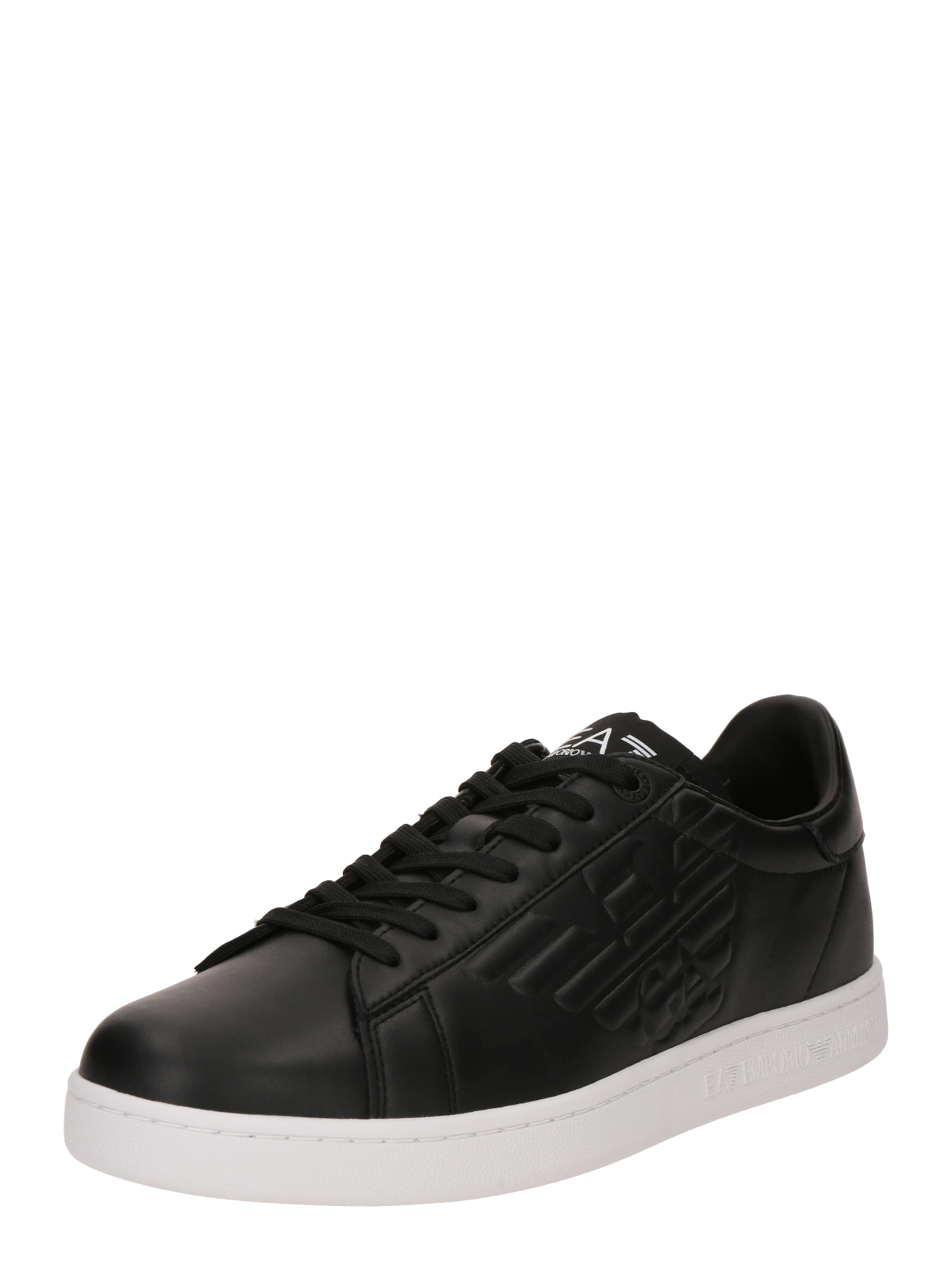 Sneaker bassa 'CLASSIC' di EA7 Emporio Armani in nero: frontale